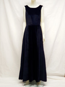 Velvet morning dress (black)