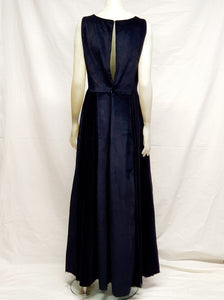 Velvet morning dress (black)