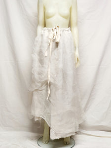 Organza drawstring skirt